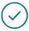 Icon representing less stress and more focus
